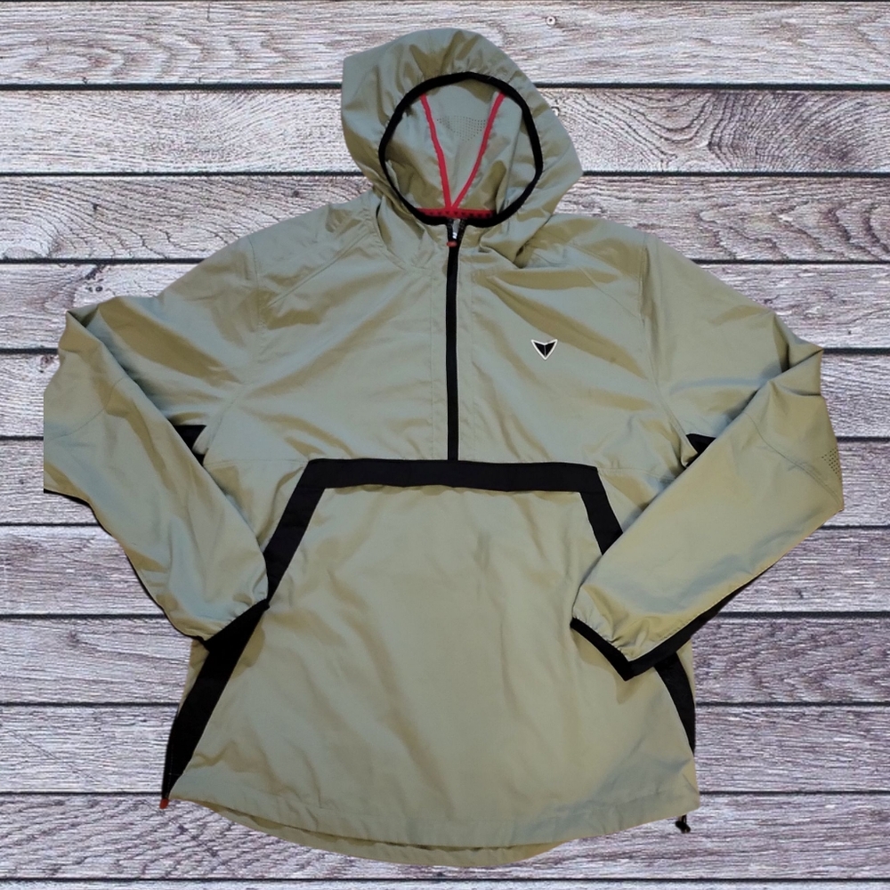 KORSA  Olive and Black Hooded Jacket Mens